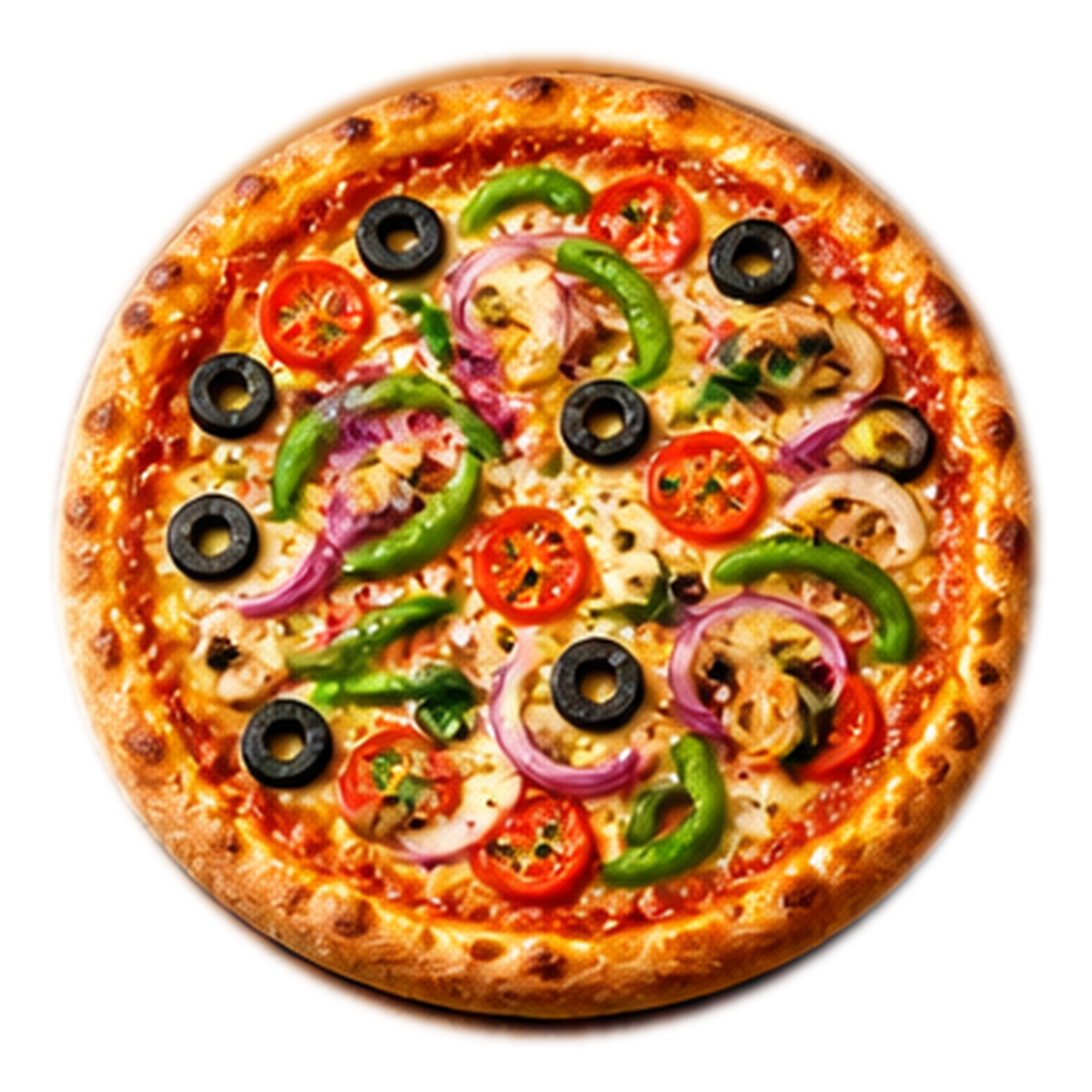 Hot Flame veggie pizza
