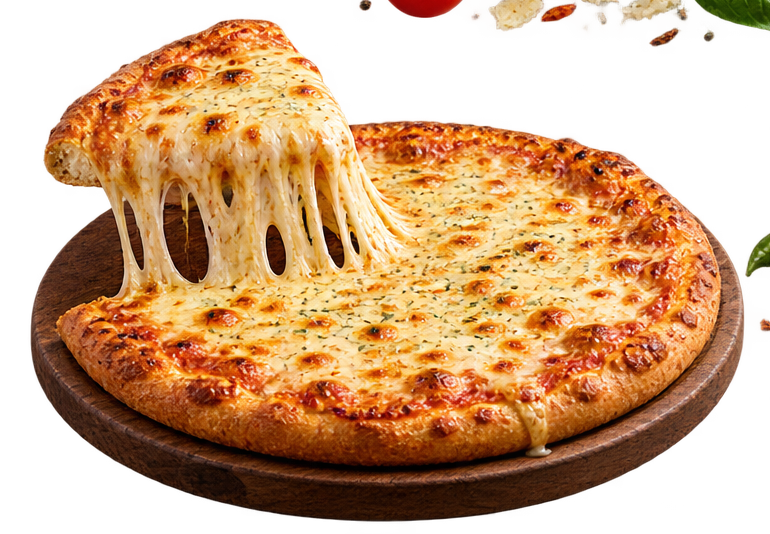 Extra cheese pizza